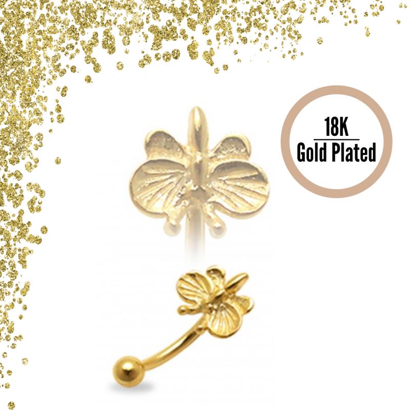 KODY PIERCING Arcade Forme Papillon Or 18 Carats