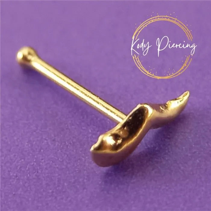 KODY PIERCING Stud Or 9 Carats motif Spermatozoïde