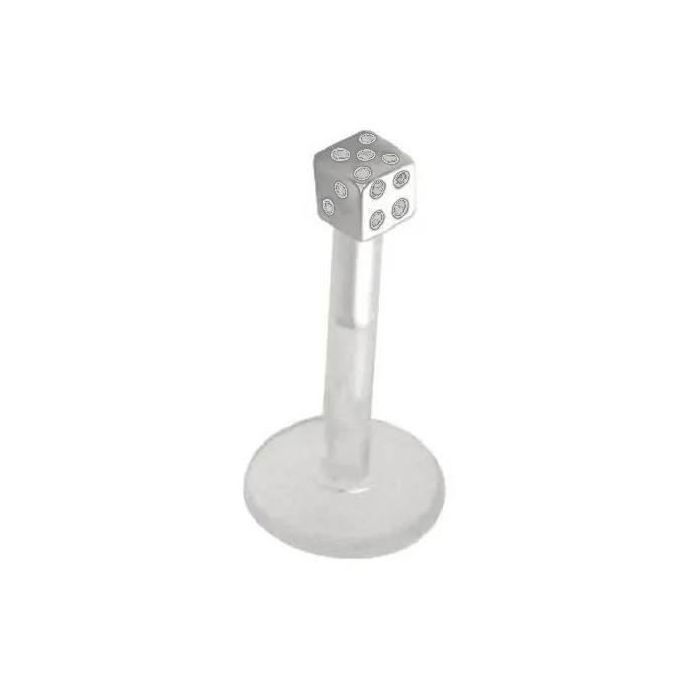 KODY PIERCING Piercing Labret Souple Motif De Or Jaune 14G 10mm Bijoux Piercing Nombril Elegance Prestige Eclat de Luxe