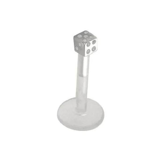 KODY PIERCING Piercing Labret Souple Motif De Or Jaune 14G 10mm Bijoux Piercing Nombril Elegance Prestige Eclat de Luxe