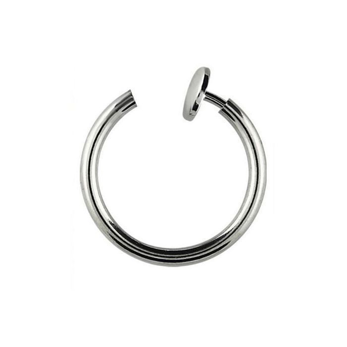 KODY PIERCING Faux Piercing Hélix Oreille Lèvre Nez Anneau Clip Acier Chirurgical Argent 8mm Chic