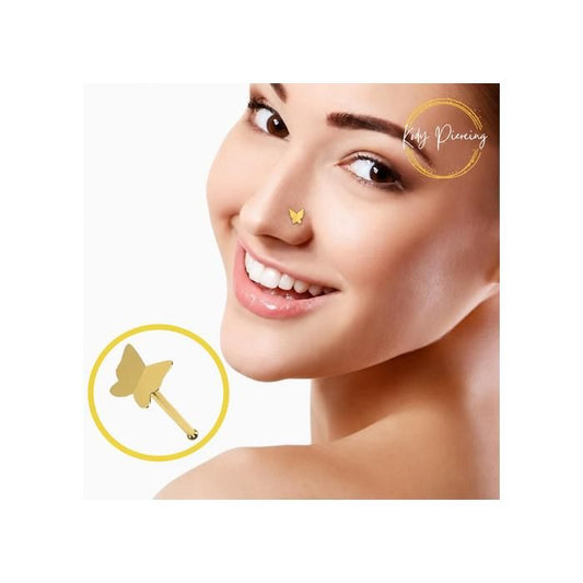 KODY PIERCING Piercing Nez KODY PIERCING Or 9 Carats Petit Papillon - Douceur Aérienne et Éclat Romantique