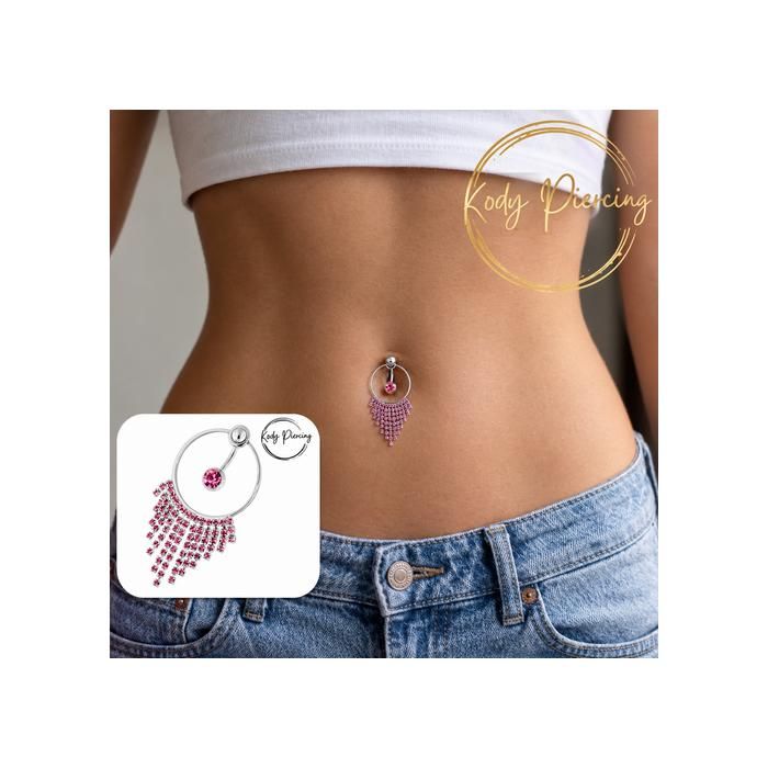 KODY PIERCING Bijou Unique Pendentif Anneau Nombril - Design Élégant et Confort Inégalé KODY PIERCING