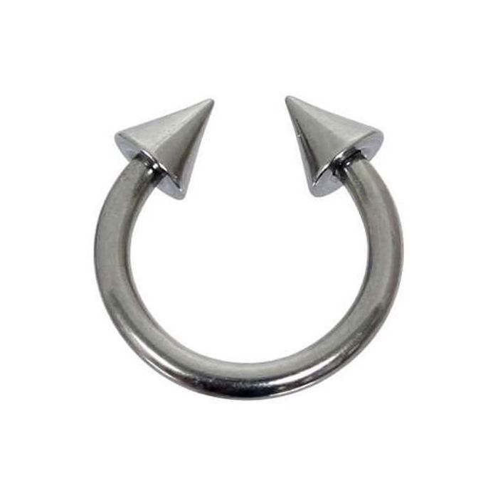 KODY PIERCING Piercing Fer à Cheval Acier Chirurgical 2 Pics Diamètre 8 mm Labret Lèvre Septum Oreille – Douceur Romanti