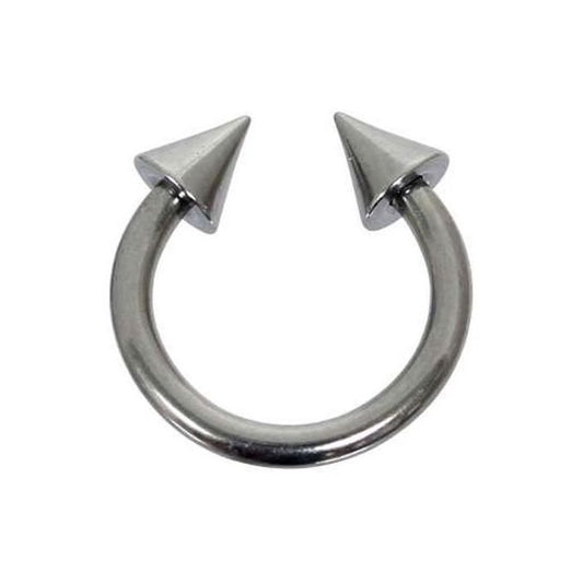 KODY PIERCING Piercing Fer à Cheval Acier Chirurgical 2 Cônes Diamètre 10 mm Sourcil Nez Lèvre – Élégance Poétique et Lé