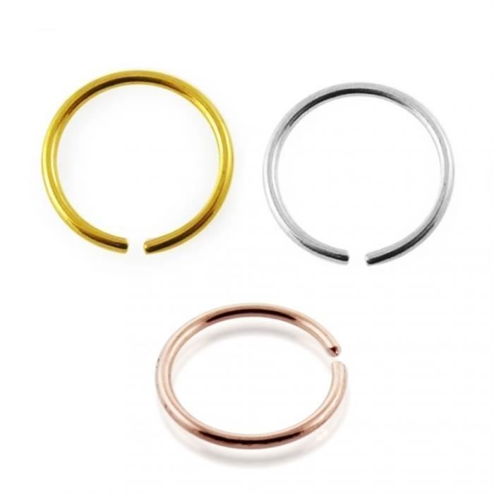 KODY PIERCING Piercing Nombril KODY PIERCING Or 14 Carats Jaune/Blanc/Rose Fleur Zircon Cubique 14G 11 mm - Bijou Ventre