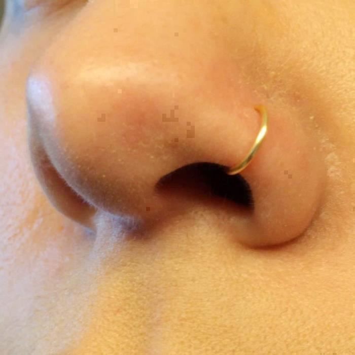 KODY PIERCING Nez Or 14 Carats - Coffret 3 Anneaux 8 mm - Élégance Poétique et Légèreté Absolue