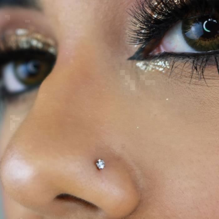 KODY PIERCING Piercing Nez KODY PIERCING Or 14 Carats - Diamant Véritable 1,4 mm - Style Affirmé et Confort Ultime