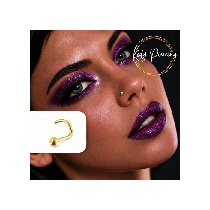 KODY PIERCING Piercing Nez KODY PIERCING Or Jaune 14 Carats Boule 1,5 mm 20G - Simplicité Raffinée et Éclat Discret