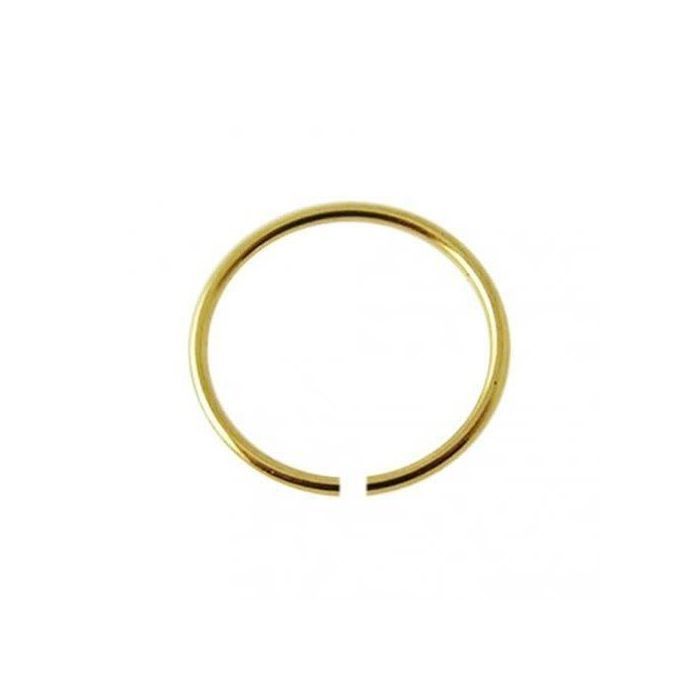 KODY PIERCING Anneau Ouvert Or 10 Carats 8 mm Sans Soudure 22G - Style Affirmé et Confort Maximal