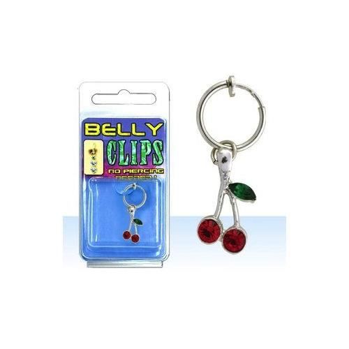 KODY PIERCING Faux Piercint Nombril Cerise Acier