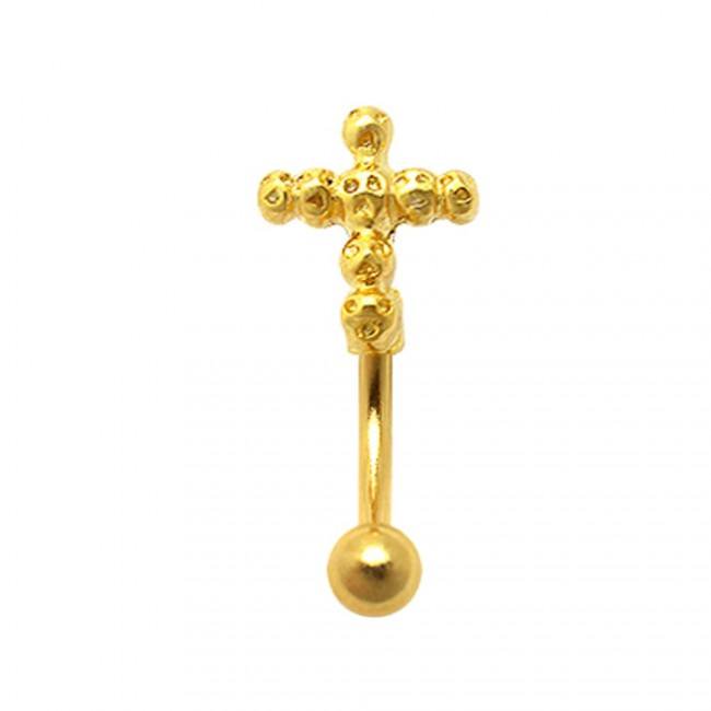 KODY PIERCING Arcade Gothiques Plaqué or sur Acier Chirurgical 316L Charme Argent