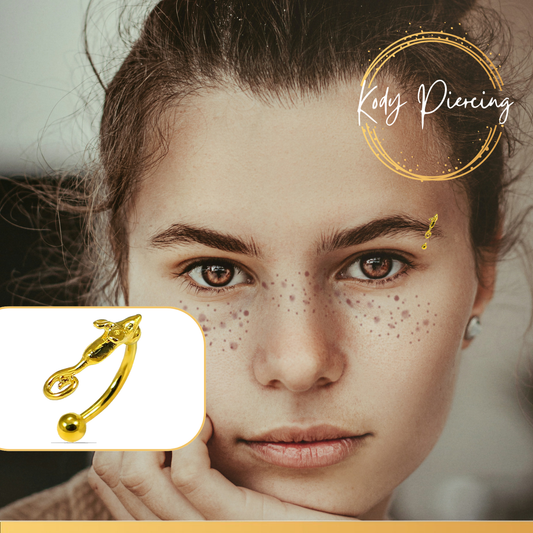 KODY PIERCING Arcade Forme Petite Souris Or 18 Carats