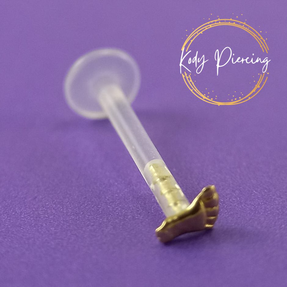 KODY PIERCING Labret Petit Pied OR 14 carats