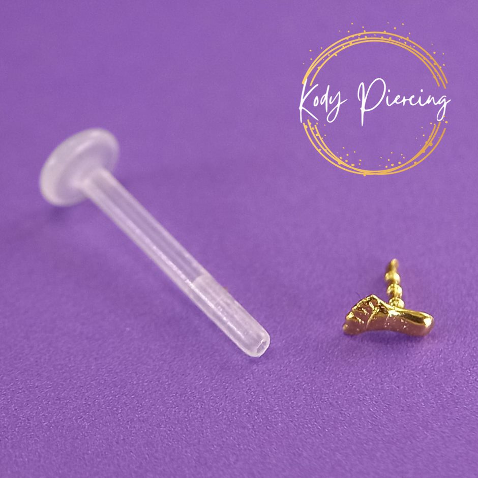 KODY PIERCING Labret Petit Pied OR 14 carats