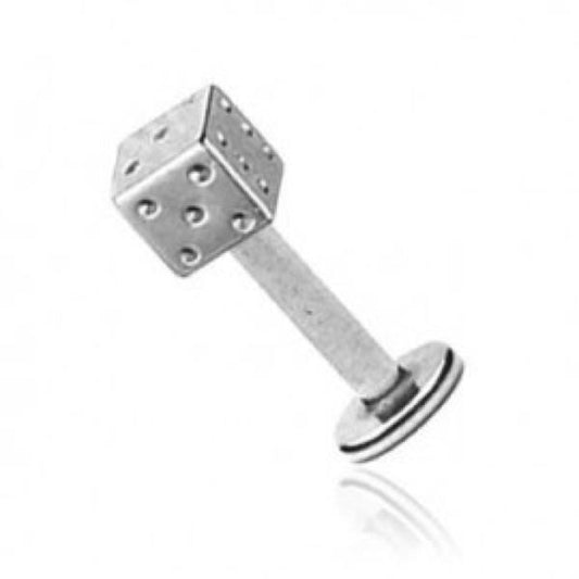 KODY PIERCING Labret Acier Dé Tige 6mm